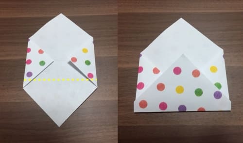 封筒を折り紙で簡単に作ろう かわいい封筒の折り方 お金 写真入れ