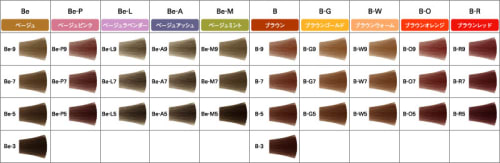 ヘアカラーの8トーンは明るい 髪色を見本やトーン表で徹底解説