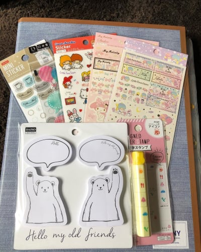 ダイソーのスタンプがかわいくておすすめ インクも種類豊富