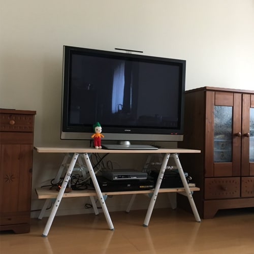 テレビ台diy アイアン カラーボックスなどでおしゃれなテレビ台diy