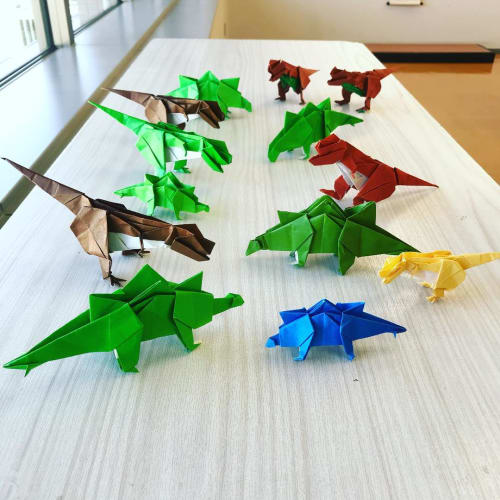 折り紙で恐竜を 簡単折り方集 ティラノサウルス トリケラトプスなど