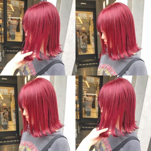 最新髪色 赤 メンズ ブリーチなし 最高のヘアスタイルのアイデア