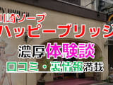 神奈川・川崎のソープ"ハッピーブリッジ"でNN/NS交渉！エロすぎる体験談を暴露！【2025年】のサムネイル画像