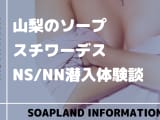 【NN/NS情報】甲府のソープランド"スチワーデス”の潜入体験談！口コミとおすすめ嬢を紹介！のサムネイル画像