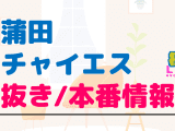 東京・蒲田のチャイエスに潜入！抜き/本番・裏オプがあるか徹底調査！【基盤・円盤裏情報】のサムネイル画像