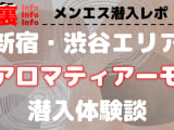 【抜き/本番情報】新宿・渋谷のメンズエステ”アロマティアーモ”の潜入体験談！口コミとおすすめ嬢を紹介！のサムネイル画像