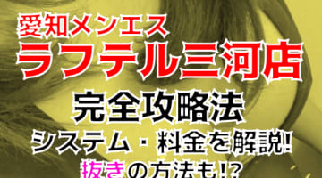 【2024年新店情報】抜きあり？愛知のメンエス"ラフテル三河店"で爆乳美女といけないマッサージ！料金・口コミを公開！のサムネイル画像