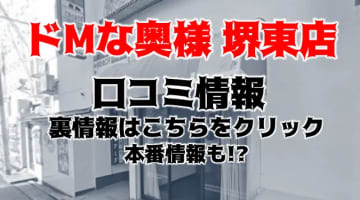 【体験レポ】"ドMな奥様 堺東店"で欲望のままプレイ！料金・口コミを公開！のサムネイル画像