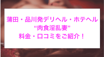 【裏情報】蒲田・品川発のデリヘル・ホテヘル”肉食淫乱妻”の料金・口コミを公開！のサムネイル画像