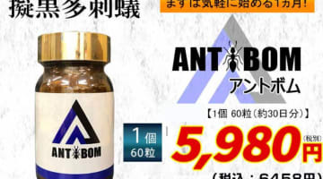 【検証】精力剤"ANTBOM(アントボム)"の気になる口コミは？体験談や効果も公開！【2024年最新】のサムネイル画像