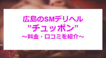 【裏情報】広島のSMデリヘル”チュッポン” でSM体験！料金･口コミを公開！のサムネイル画像