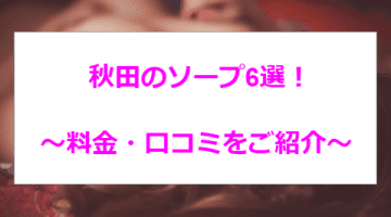 【2024年最新】秋田のおすすめソープ6選！東北美人とNN/NS!?のサムネイル画像