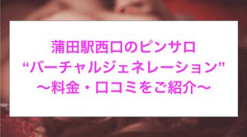 【本番情報】蒲田駅西口のピンサロ”バーチャルジェネレーション”でギャルのテクニックに唖然！料金・口コミを公開！のサムネイル画像