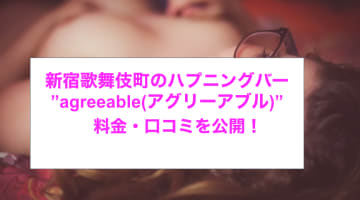 【裏情報】新宿・歌舞伎町のハプニングバー”agreeable(アグリーアブル)”の料金・口コミを公開！のサムネイル画像