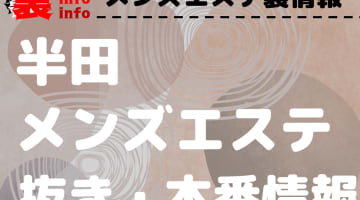 【半田】本番・抜きありと噂のおすすめメンズエステ7選！【基盤・円盤裏情報】のサムネイル