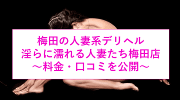 【裏情報】梅田のデリヘル"淫らに濡れる人妻たち"で若妻とハッスル！料金・口コミを公開！のサムネイル画像