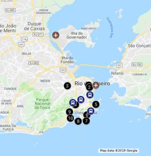 リオデジャネイロの観光地10選 - Google My Mapsのサムネイル