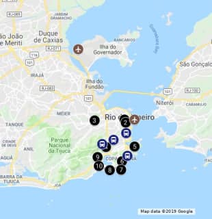 リオデジャネイロの観光地10選 - Google My Mapsのサムネイル