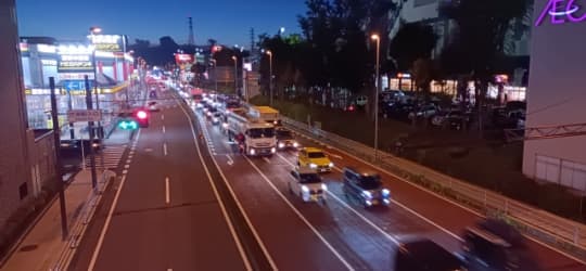 相模原の国道沿い