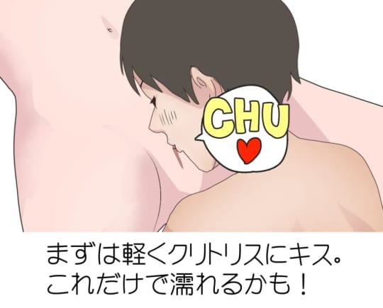 STEP①まずはクリトリスにキス