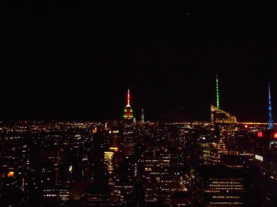 トップ・オブ・ザ・ロック展望台からの眺め