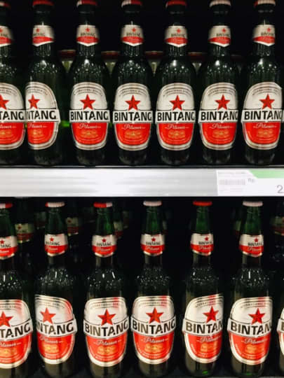 バリ島　ビンタンビール　BINTANG BEER
