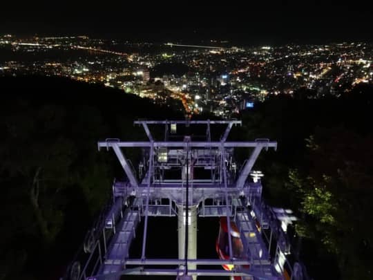 眉山の夜景