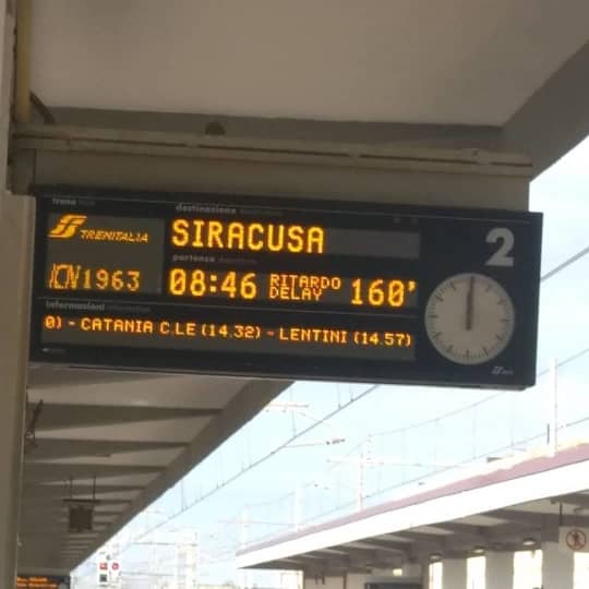 イタリアの鉄道は遅延が多い