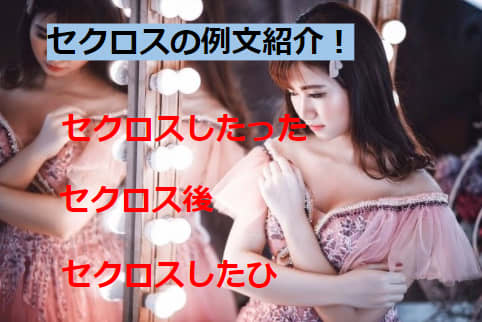 セクロスを使った例文紹介！