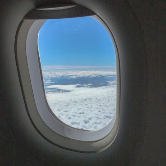 機内からの空