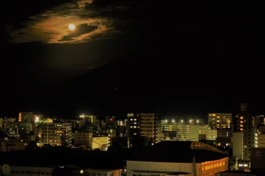 夜の鹿児島