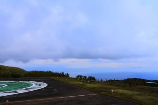 青ヶ島のヘリポート