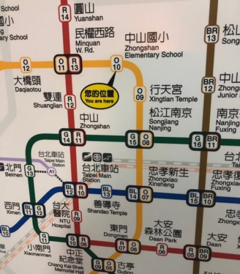 台北の線路図