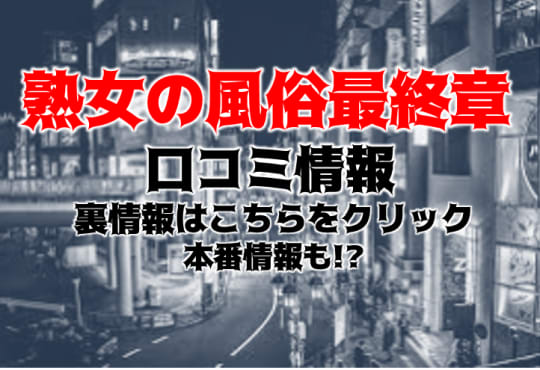 熟女の風俗最終章の紹介記事