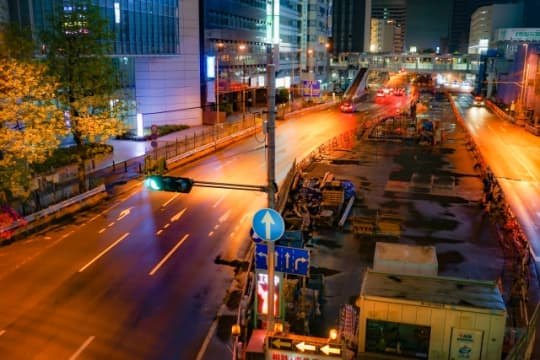 夜の新横浜