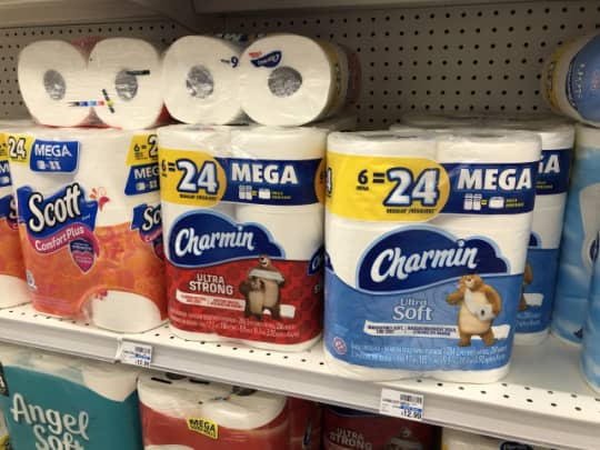 アメリカのトイレットペーパー