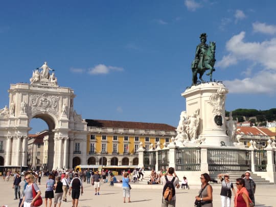 リスボンの中心に位置するTerreiro do Paço