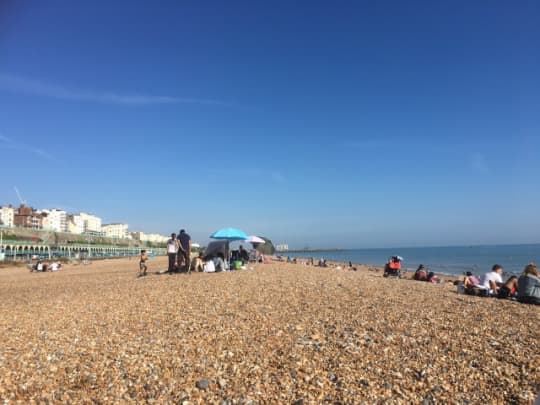 ブライトンのビーチ