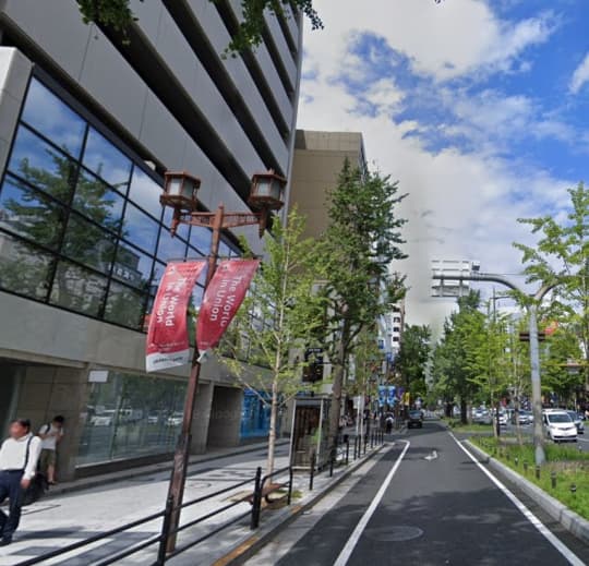 あおぞら銀行大阪支店の通り