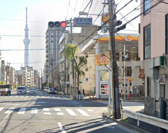 吉原大門の交差点