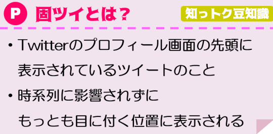 固定ツイートとは