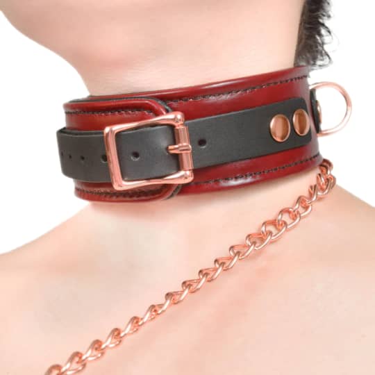 ワインレッド 首輪
