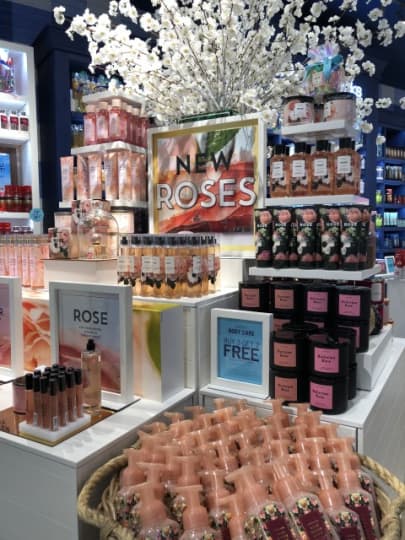 Bath & Body Worksの店内