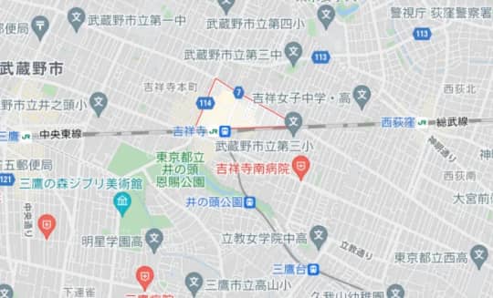 本町1丁目の地図
