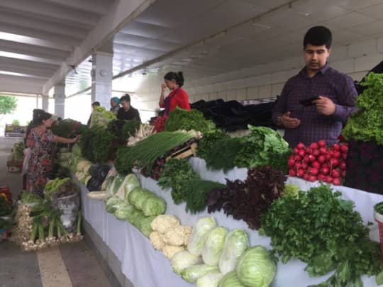 ウズベキスタンの市場