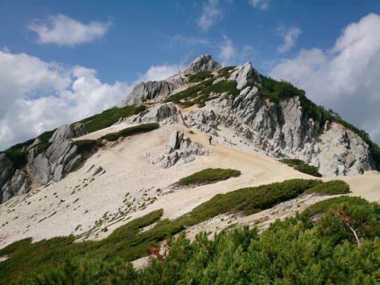 燕岳山頂