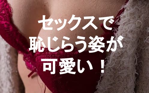 セックスでは恥じらう姿がかわいい