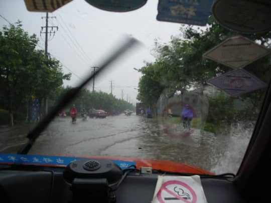 雨の日の上海