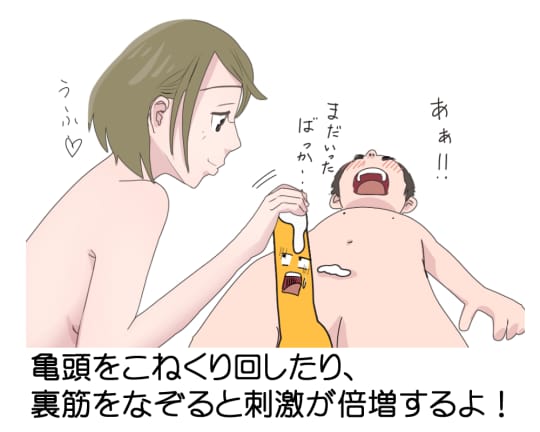 唾液 手コキ
