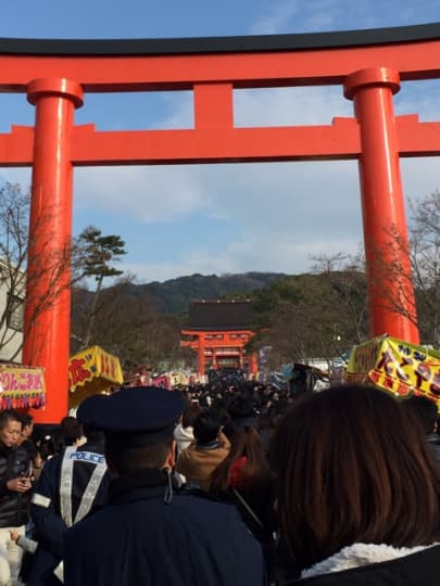 一昨年の正月の伏見稲荷